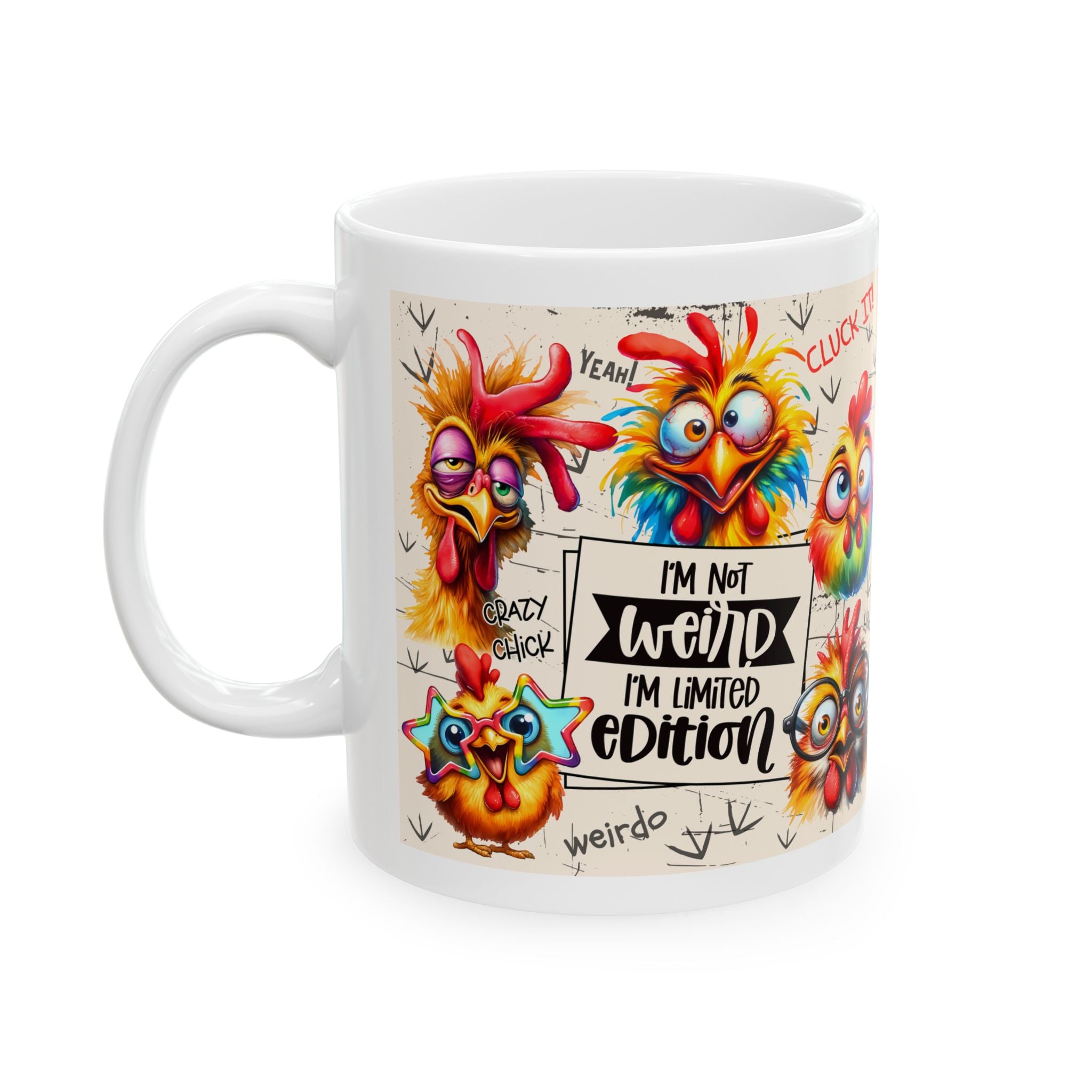 funny Chicken Humor coffee Mug - Fun Gift for Coffee Lovers, Kitchen Decor, Chickens, Quirky Design, Birthday Gift