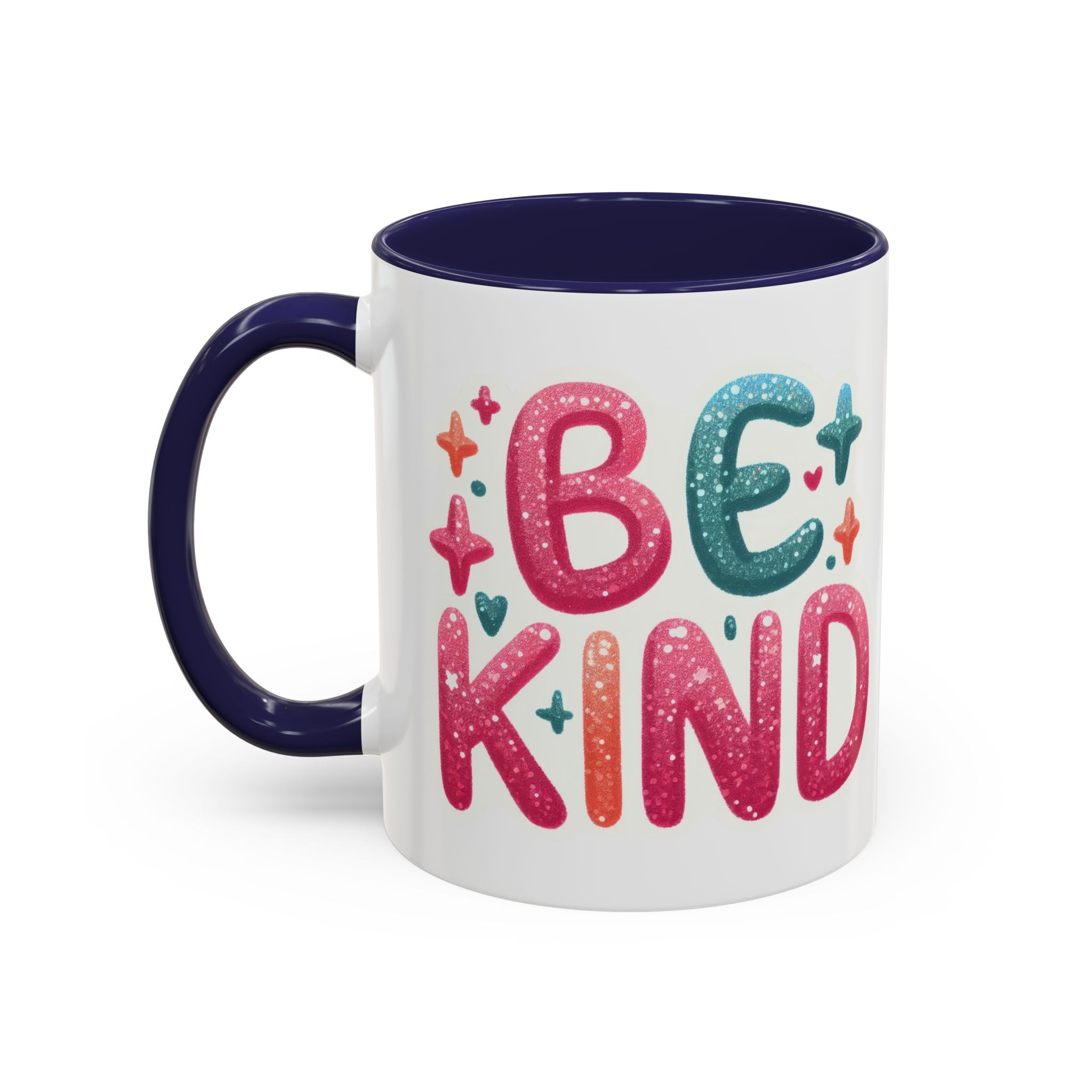 Be Kind Accent Coffee Mug – Colorful Positive Message 11/15oz