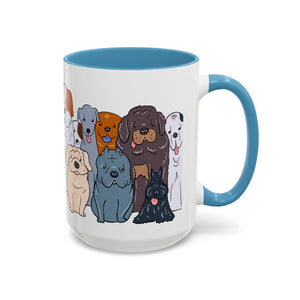 Cute Dog Breed Accent Coffee Mug, Pet Lover Gift, Canine Mug, Gifts for Dog Owners, Puppy Lover Mug