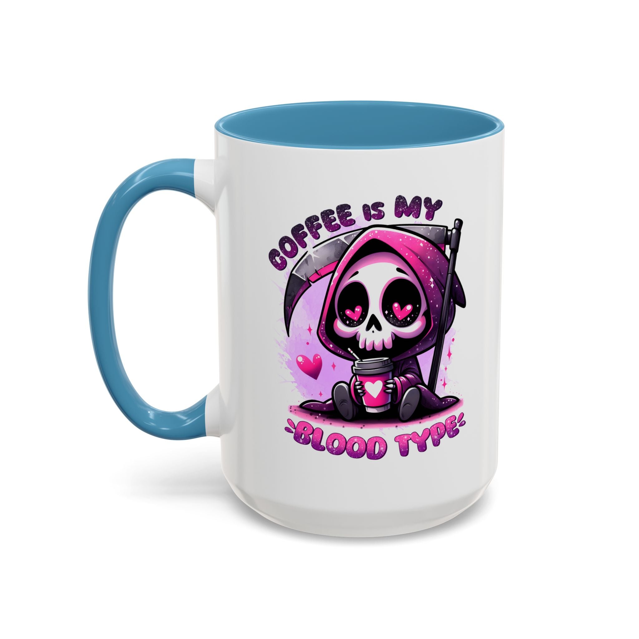 my blood type is coffee Accent Coffee Mug (11, 15oz) by abc school fundraiser