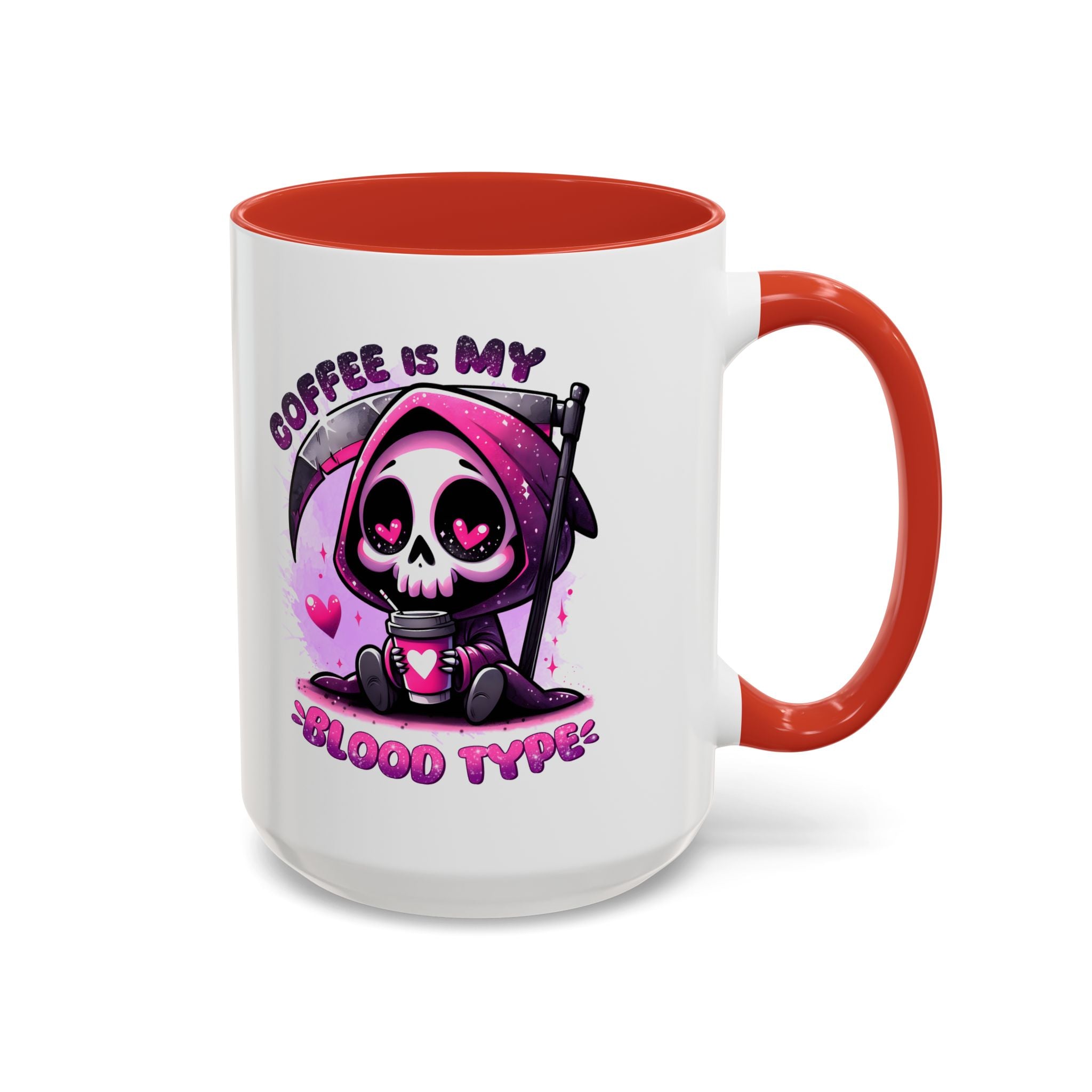 my blood type is coffee Accent Coffee Mug (11, 15oz) by abc school fundraiser