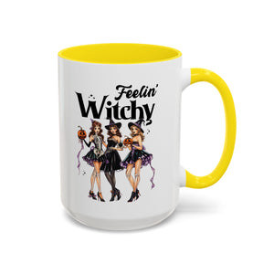 Witchy Accent Coffee Mug - Spooky Halloween Mug, Witchy Decor, Gift for Her, Fall Coffee Cup, Party Mug