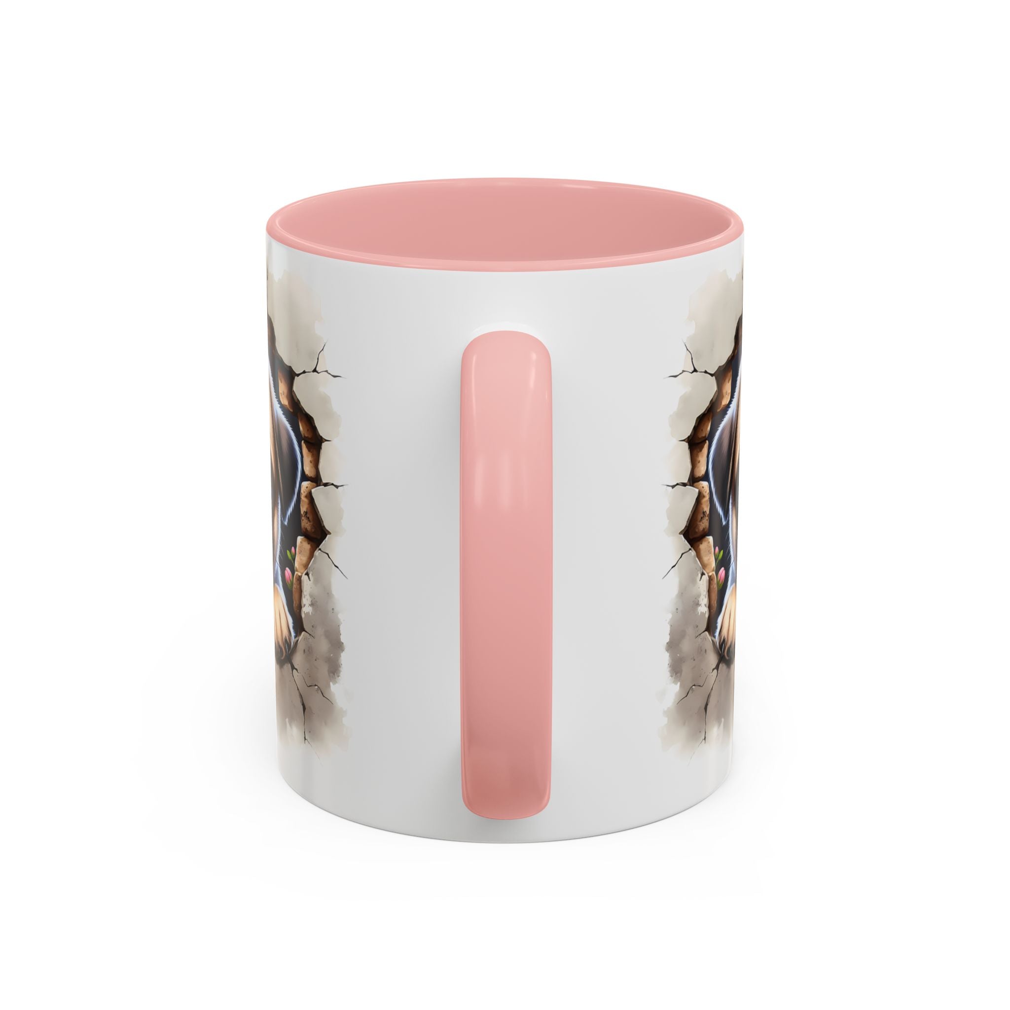 Pug In A Wall Coffee Mug - Cozy Ceramic Cup for Dog Lovers - Cute Pet Gift for Birthdays, Anniversaries, and Holidays