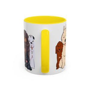 Cute Dog Breed Accent Coffee Mug, Pet Lover Gift, Canine Mug, Gifts for Dog Owners, Puppy Lover Mug