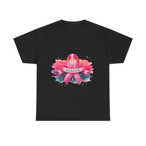 Breast Cancer Awareness Tee, Warrior T-shirt for Women, Inspirational Gift, Supportive Apparel, Pink Ribbon Shirt, Unisex Cotton Top