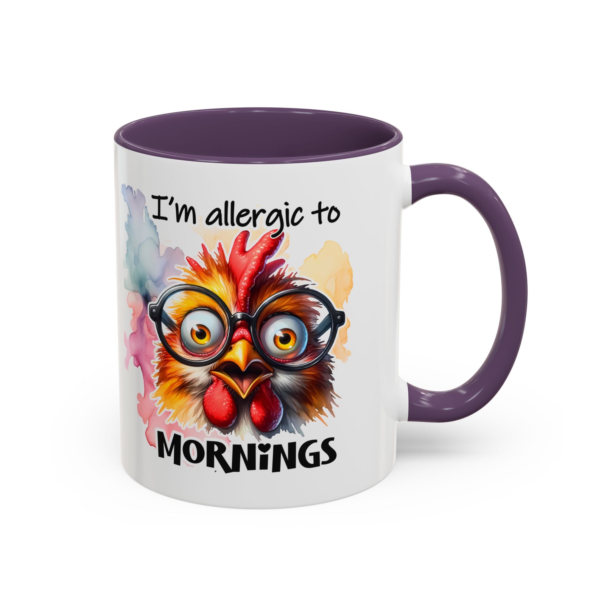 Funny Morning Coffee Mug, Gift for Coffee Lovers, Humorous Mug, Office Mug, Unique Cup for Mornings, Chicken Design