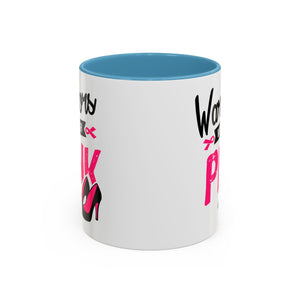 Breast Cancer Awareness Coffee Mug, Inspirational Gift, Warrior Mug, Pink Ribbon Awareness, Supportive Beverage Cup