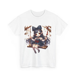 vampire girl on a swing horror Unisex Heavy Cotton Tee men women halloween #23