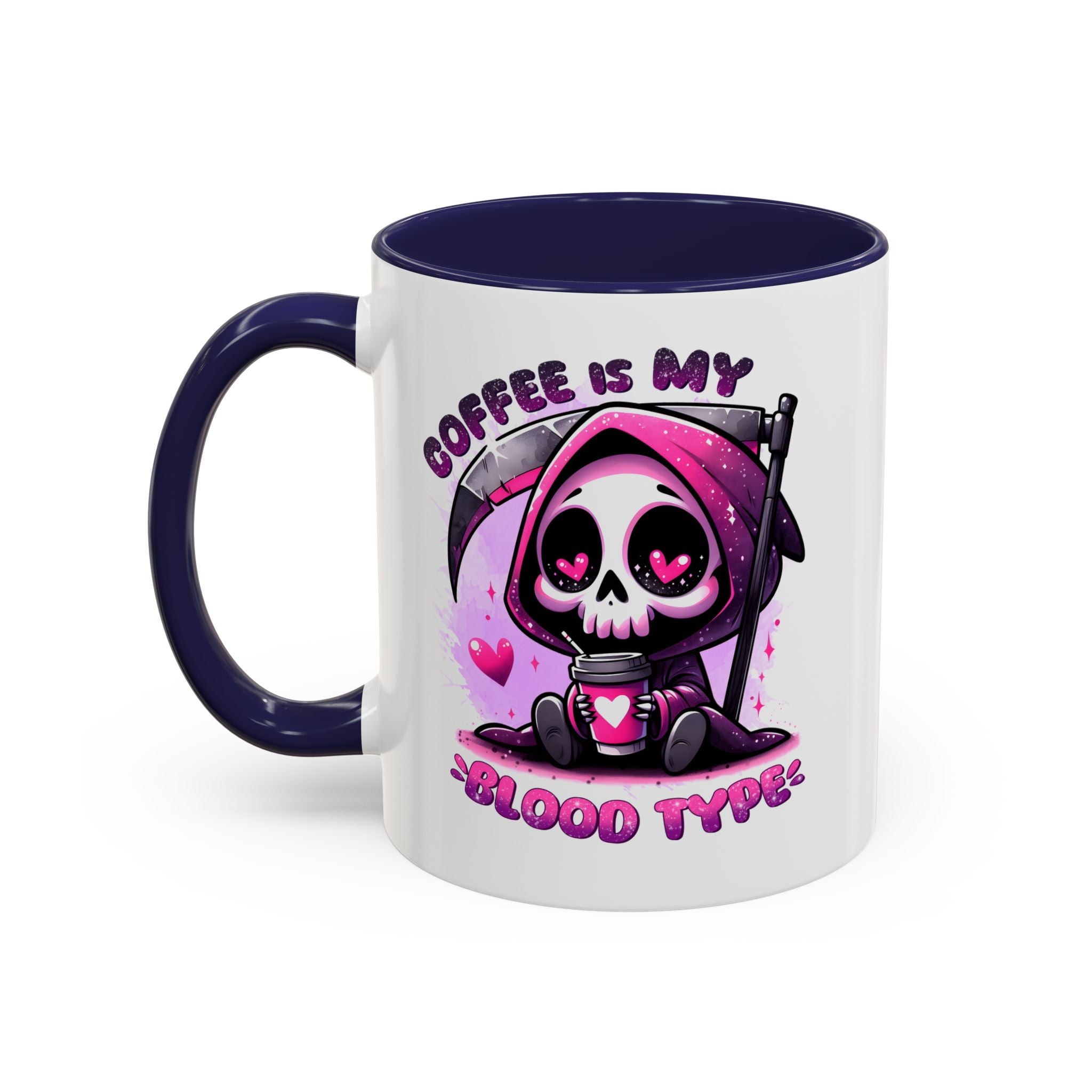 my blood type is coffee Accent Coffee Mug (11, 15oz) by abc school fundraiser