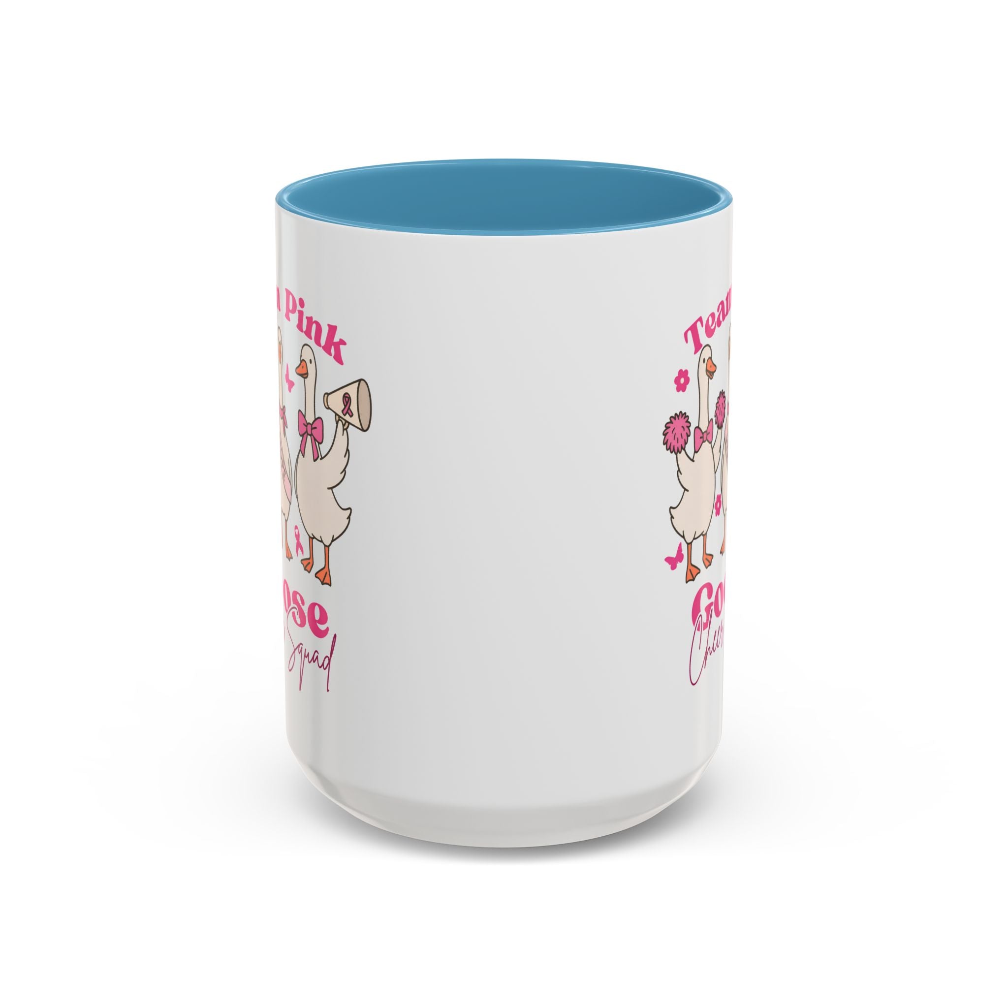cancer awareness Team Pink Goose Cheer Squad Coffee Mug - Cute Animal Mug for Fun Gifts,   Home Decor/Office Use