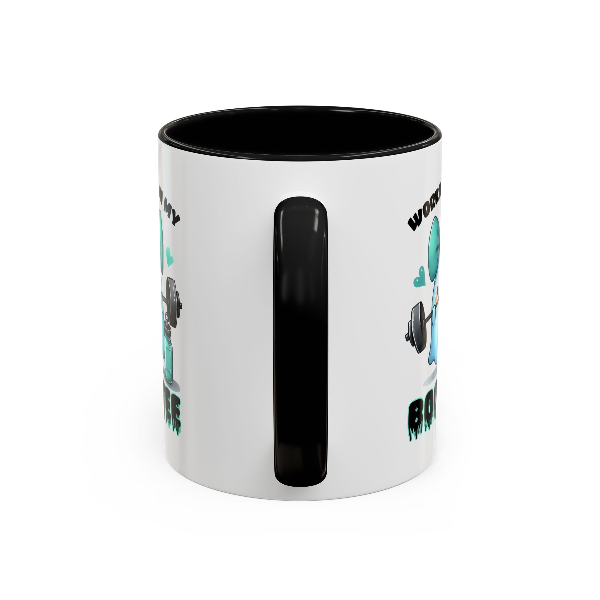 Fitness Motivation Coffee Mug, Workout Gift, Gym Decor, Boo-Tee Lover's Cup, Cute Ghost Mug