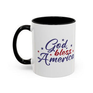Patriotic Coffee Mug - God Bless America Design