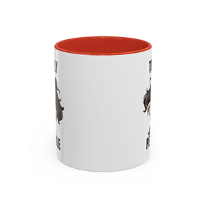 Totally Pettable Coffee Mug, Dog Lover Gift, Animal Print Mug, Funny Pet Mug, Customizable Coffee Cup, Gift for Pet Owners