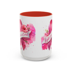 Inspirational Breast Cancer Awareness Coffee Mug - Fight for a Cure, Support Cancer Survivors, Gifts for Her, Pink Ribbon Design, [...]