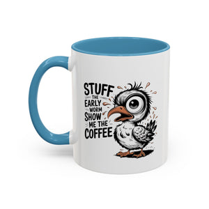 Quirky Coffee Mug with Owl Design | Gift for Coffee Lovers, Unique Office Mug, Fun Morning Coffee Cup, Bird-Themed Mug, Early Bird Gift