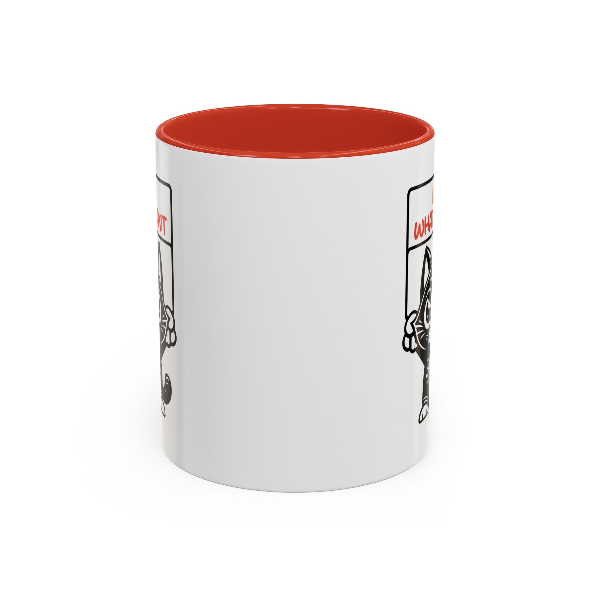 I do what I want funny cat Accent Coffee Mug (11, 15oz)