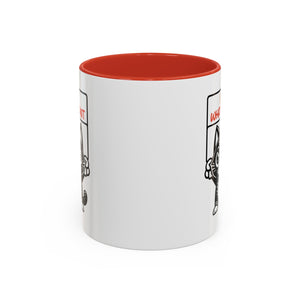 I do what I want funny cat Accent Coffee Mug (11, 15oz)
