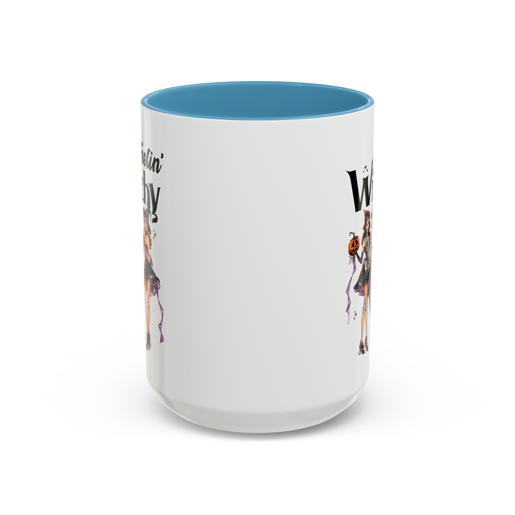 Witchy Accent Coffee Mug - Spooky Halloween Mug, Witchy Decor, Gift for Her, Fall Coffee Cup, Party Mug