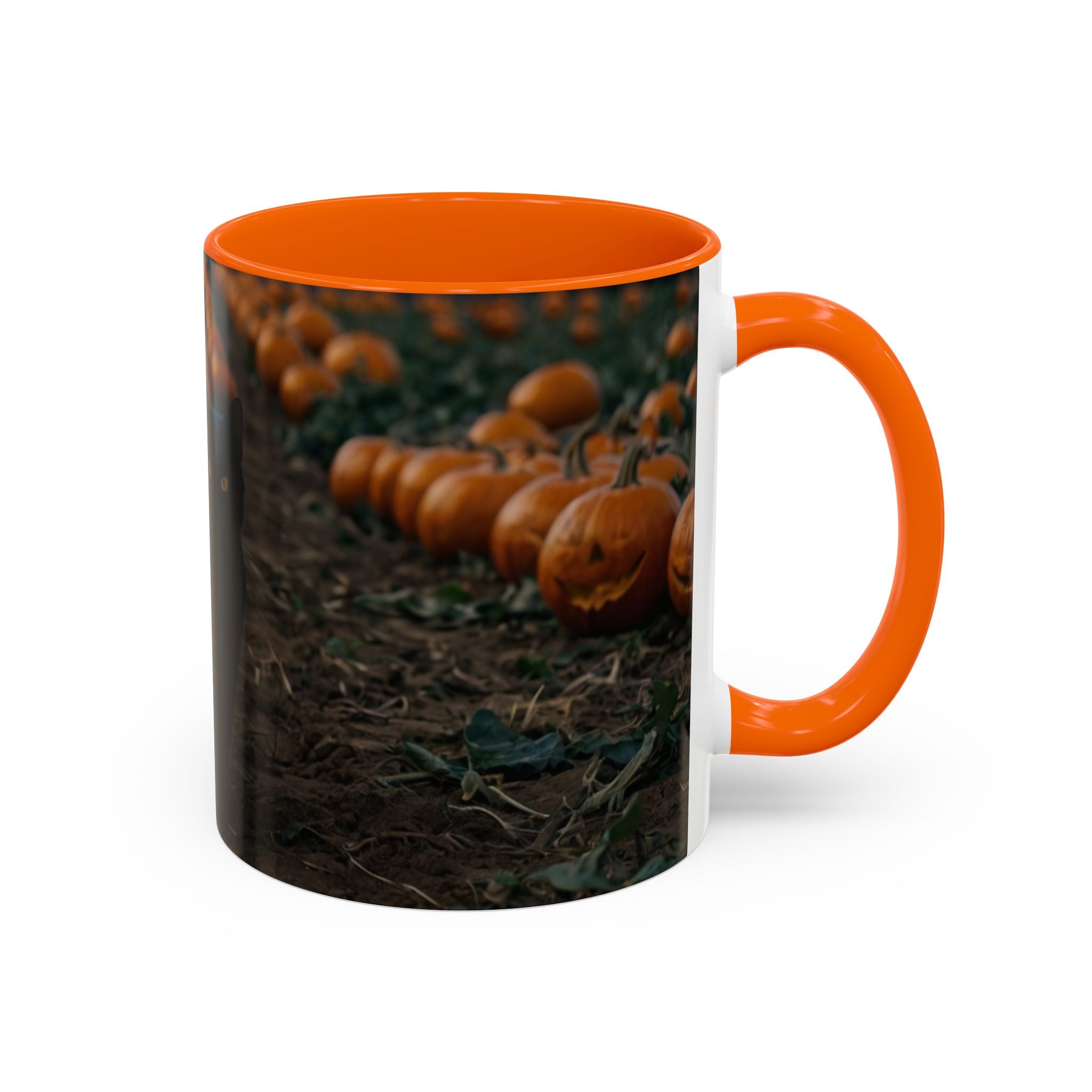 Halloween Black Cat Pumpkin Coffee Mug spooky magical