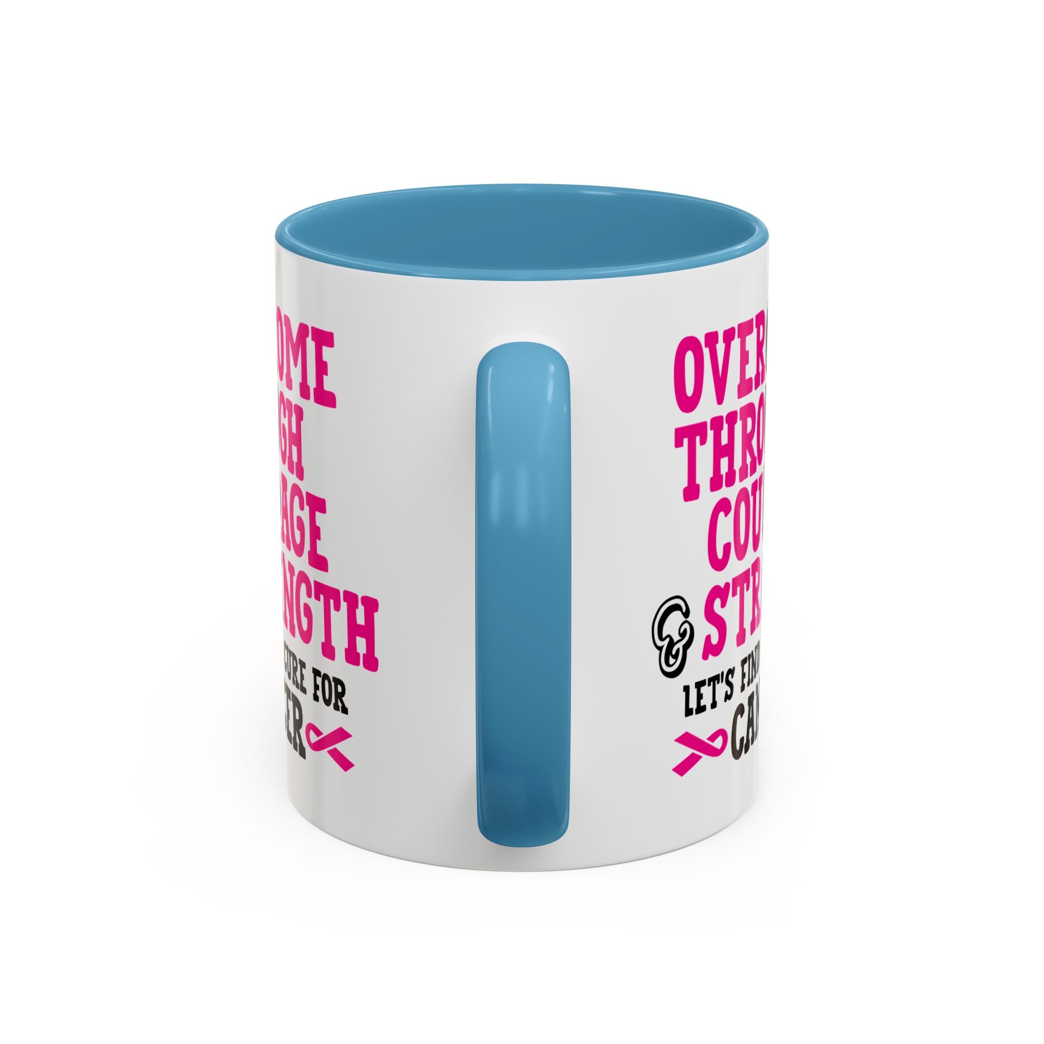 Inspirational Coffee Mug for Cancer Awareness, Gift for Supporters, Fundraising Mug for Breast Cancer, Motivational, 11oz, 15oz