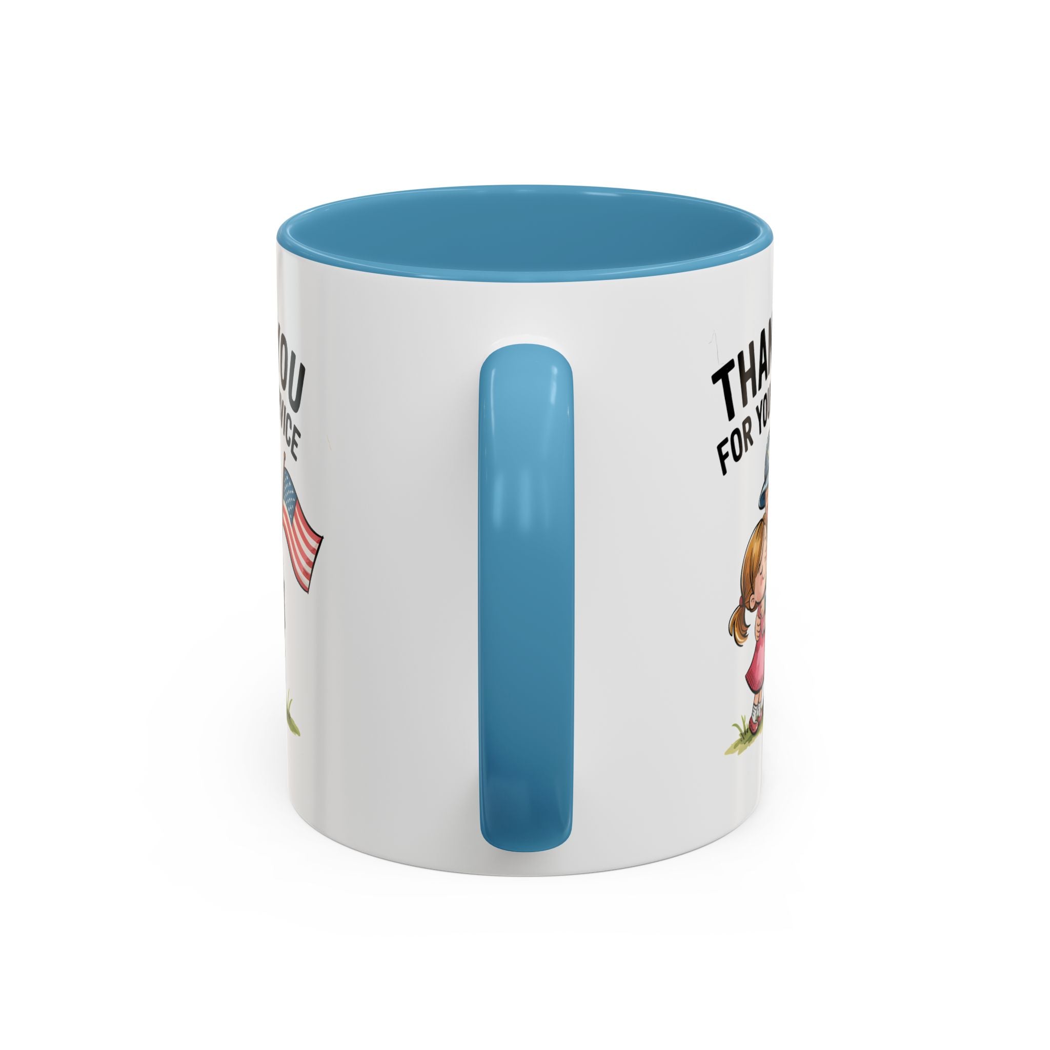 Thank You for Your Service Coffee Mug - 11oz & 15oz Accent Mugs for Veterans Appreciation