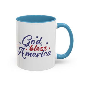 Patriotic Coffee Mug - God Bless America Design