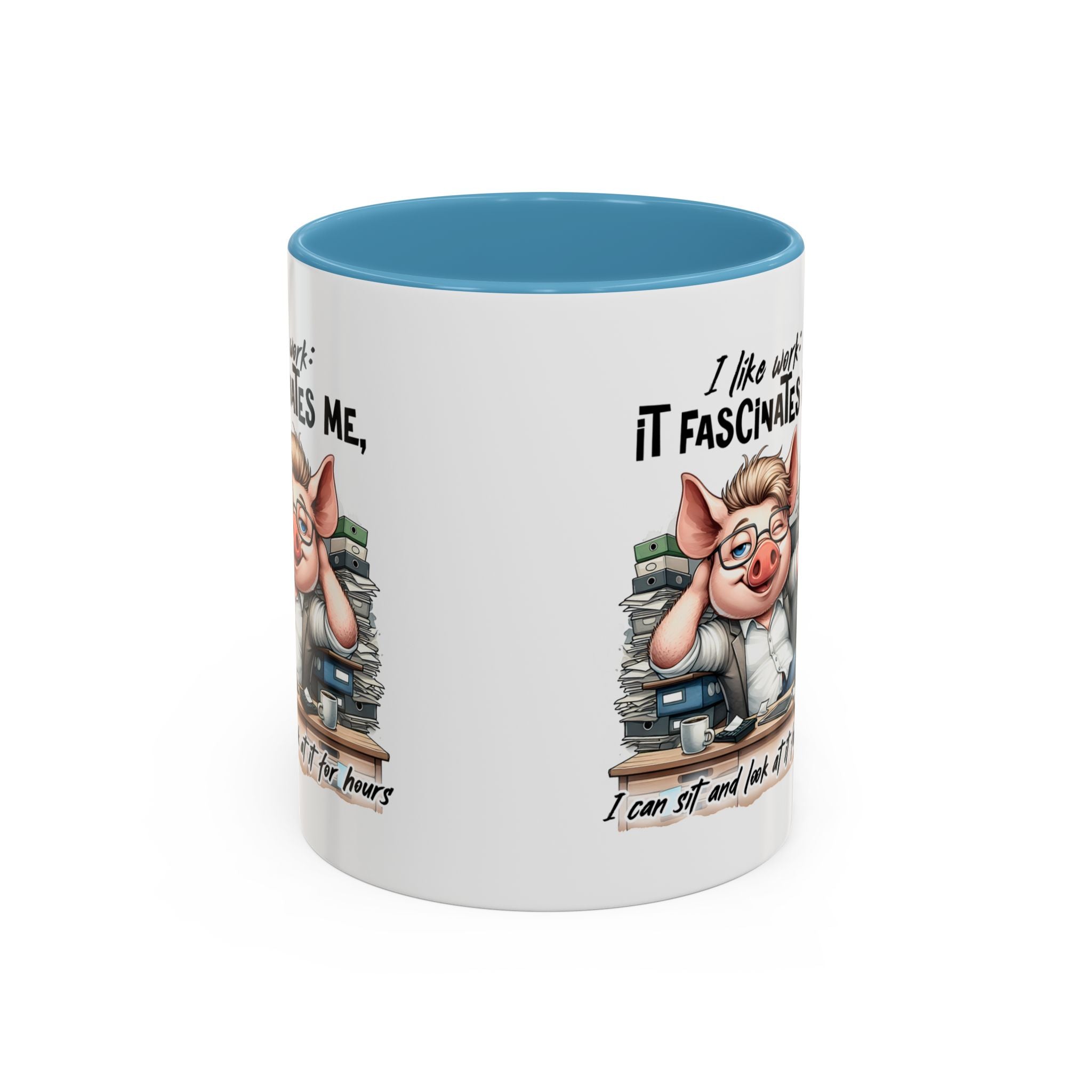 Whimsical Pig Coffee Mug, Funny Gift for Animal Lovers, Unique Office Mug, Cute Coffee Cup, Perfect for Birthdays, Holidays