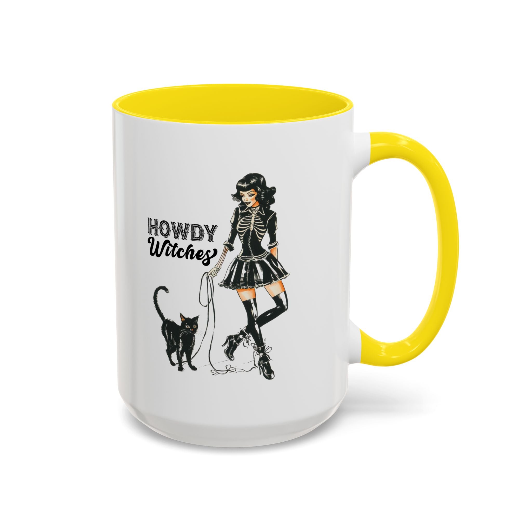 Spooky Cat Coffee Mug, Halloween Gifts, Witchy Home Decor, Black Cat Mug, Cozy Drinkware, Magical Kitchen Accessories