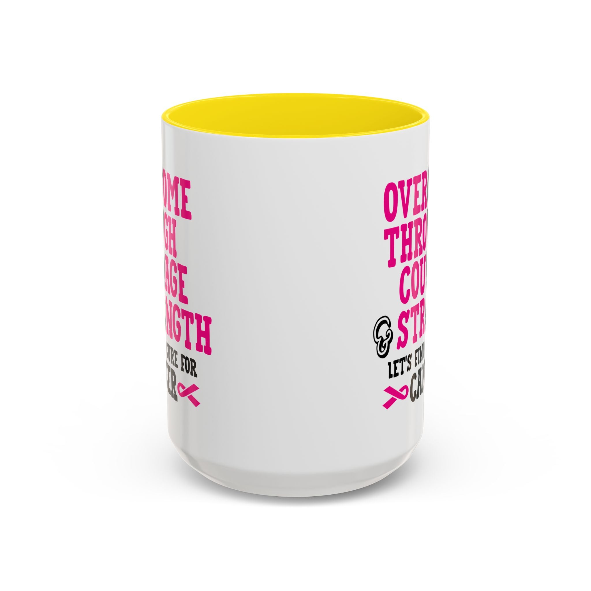 Inspirational Coffee Mug for Cancer Awareness, Gift for Supporters, Fundraising Mug for Breast Cancer, Motivational, 11oz, 15oz