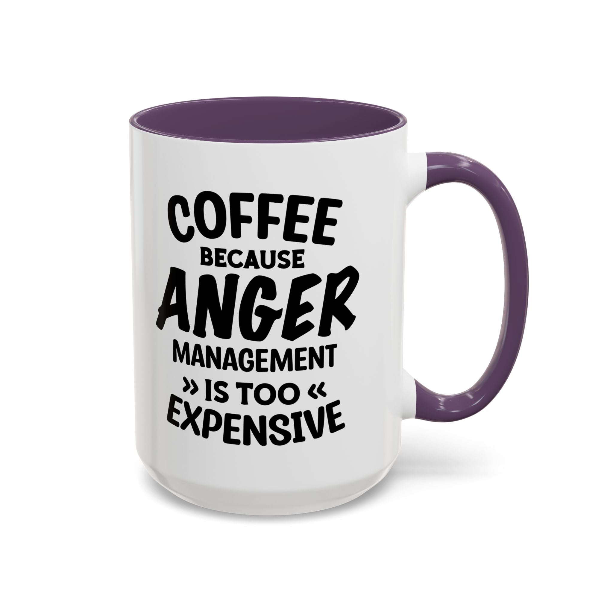 Funny Anger Management Coffee Mug, Gift for Coffee Lovers, Stress Relief, Black Accent, Humorous Cup for Friends, Office Humor, Funny Gifts