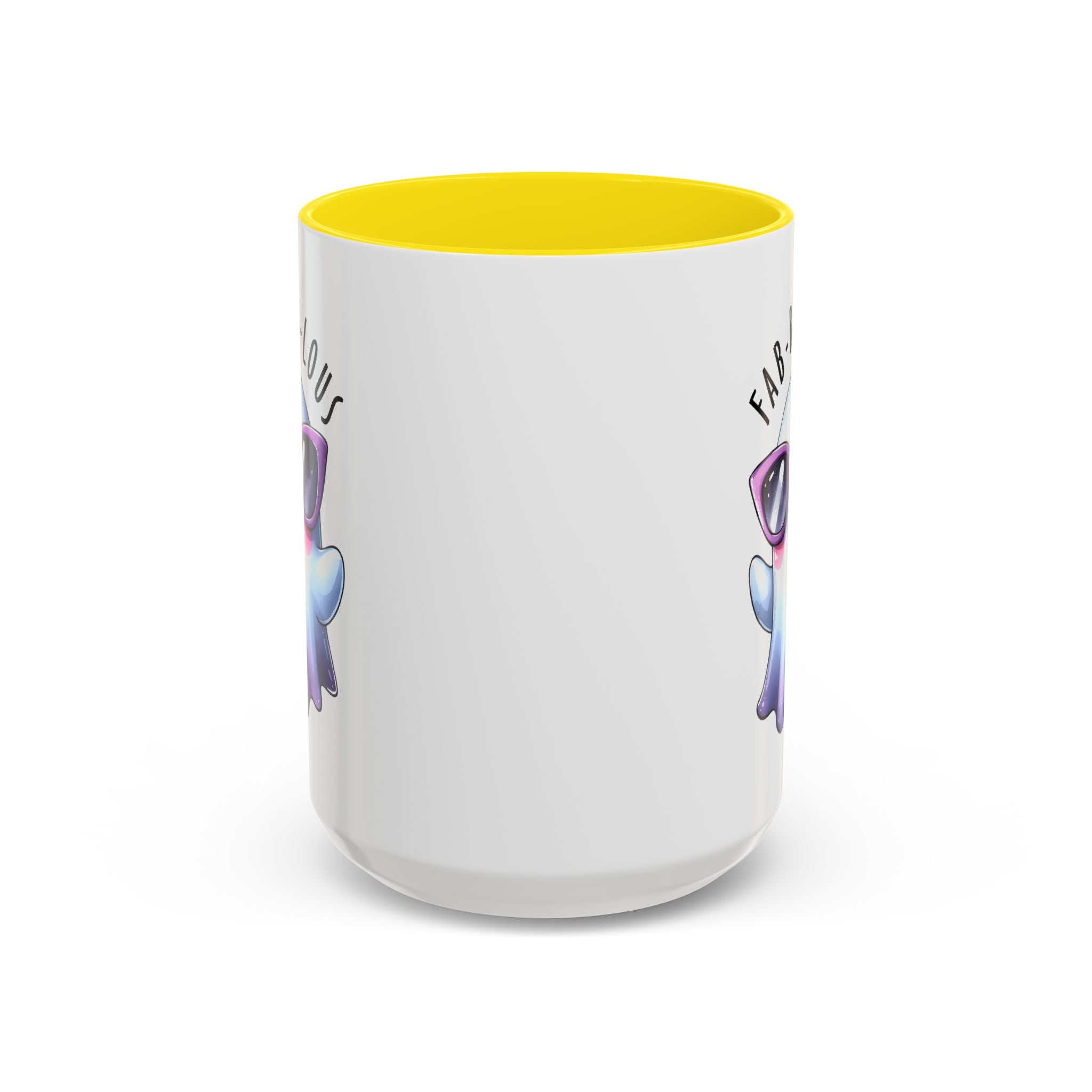 Fab-Boo-Lous Ghost Coffee Mug | Cute Halloween Mug, Fun Gift for Ghost Lovers, Spooky Seasonal Decor, Adorable Tea Cup