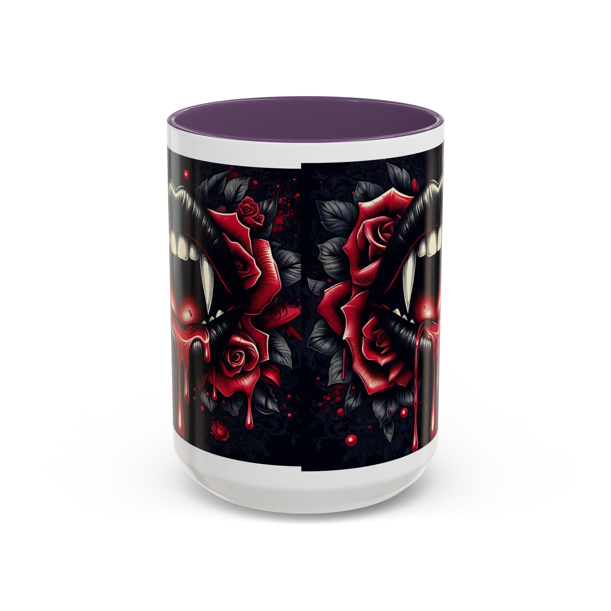 Gothic Vampire Rose Coffee Mug | Perfect for Halloween, Unique Gift, Dark Aesthetic, Gothic Decor, Horror Collectible