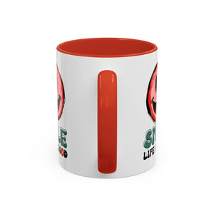 Smiley Face Accent Coffee Mug - "Smile, Life is Good" - 11oz & 15oz