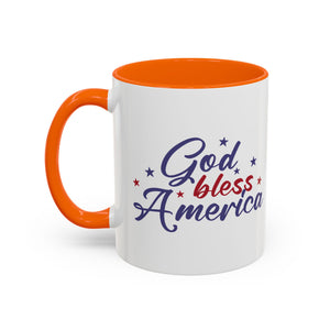 Patriotic Coffee Mug - God Bless America Design