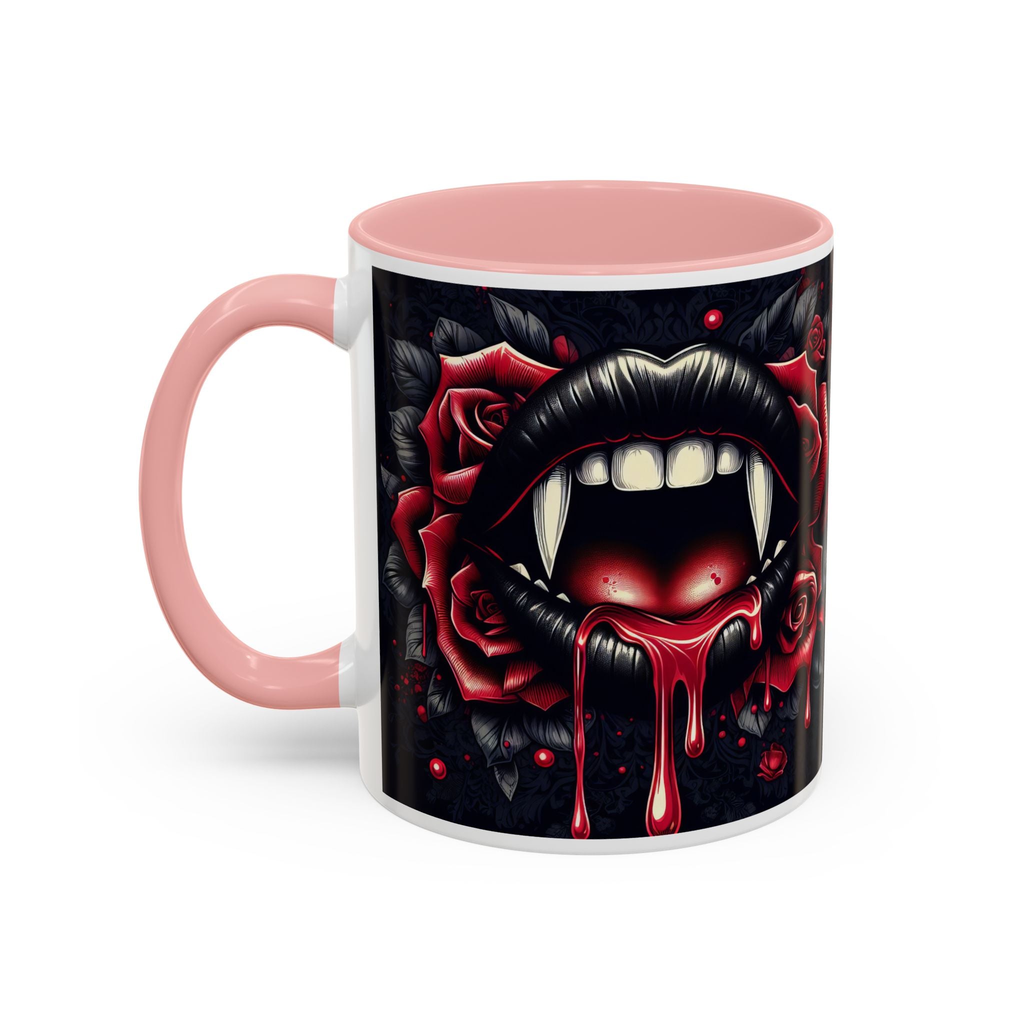 Gothic Vampire Rose Coffee Mug | Perfect for Halloween, Unique Gift, Dark Aesthetic, Gothic Decor, Horror Collectible