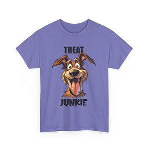 Dog Lovers Treat Junkie Tee, Unisex Dog T-Shirt, Pet Owner Gift, Funny Dog Shirt, Animal Lover Apparel, Dog Enthusiast Gift
