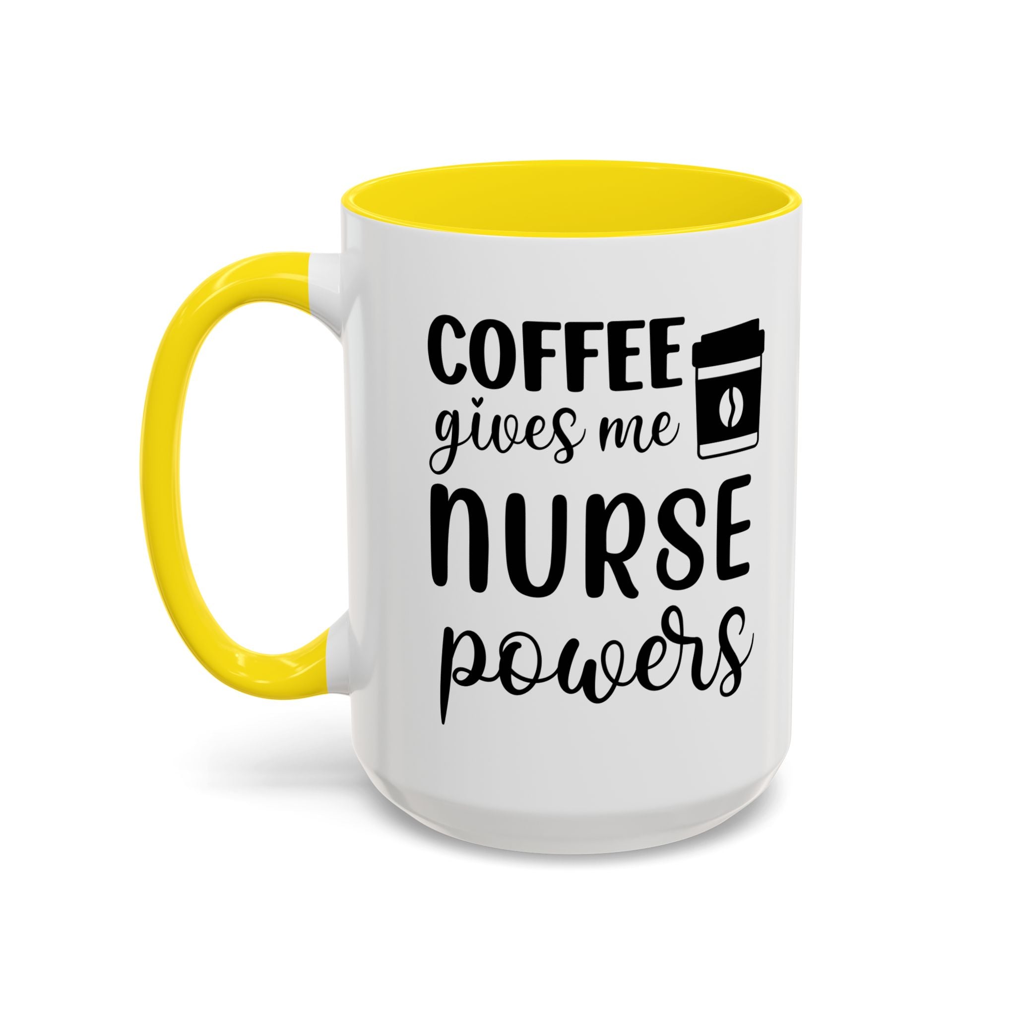 Nurse Coffee Mug, Funny Gift for Nurses, Coffee Lover's Mug, Black Accent Tea Cup, Motivational Nurse Gift