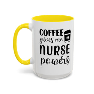 Nurse Coffee Mug, Funny Gift for Nurses, Coffee Lover's Mug, Black Accent Tea Cup, Motivational Nurse Gift