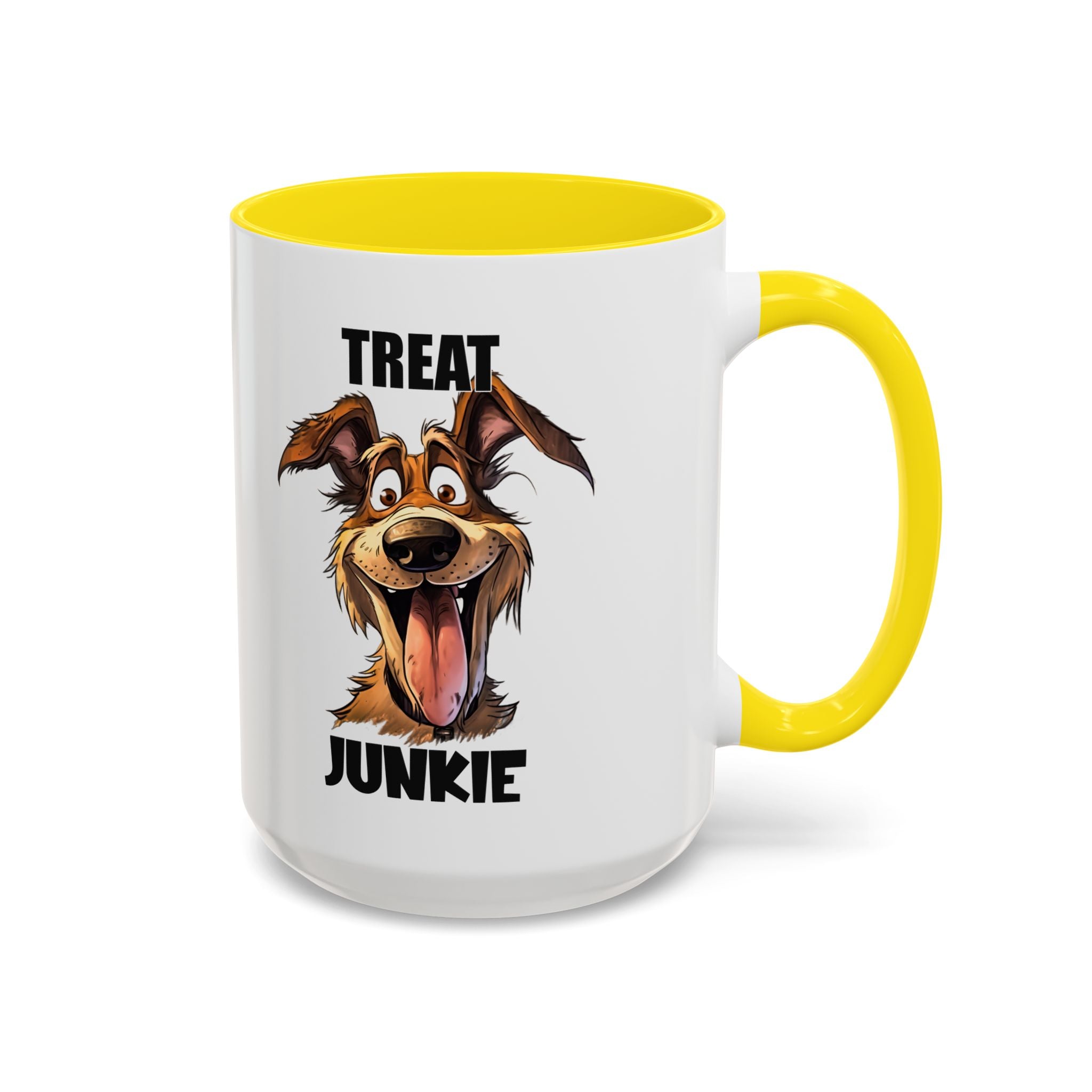 Funny Dog Lover Coffee Mug - Treat Junkie, Pet Gift, Animal Lover Cup, Dog Mom, Unique Mug for Dog Owners