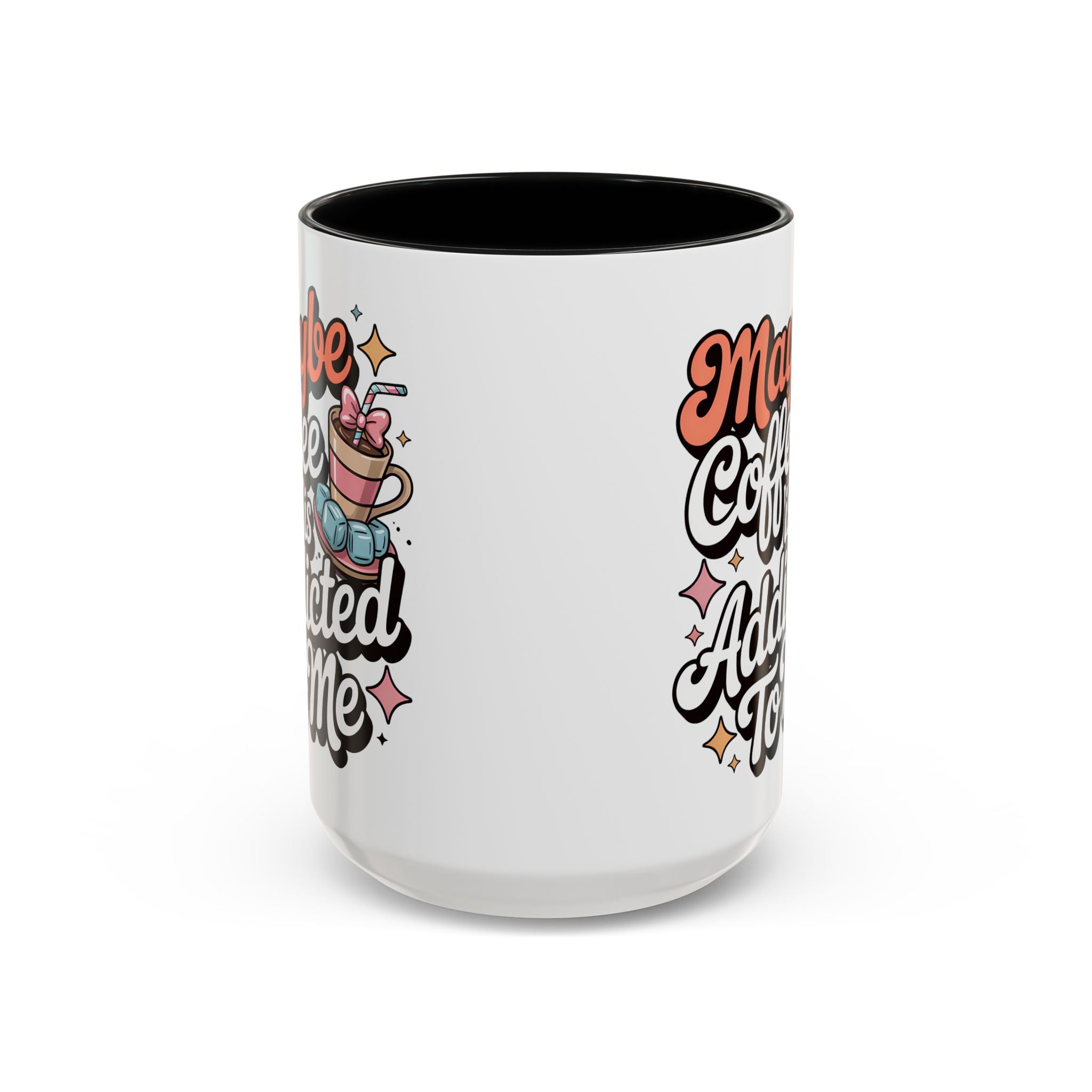 Coffee Addict Accent Mug - Fun Design for Coffee Lovers