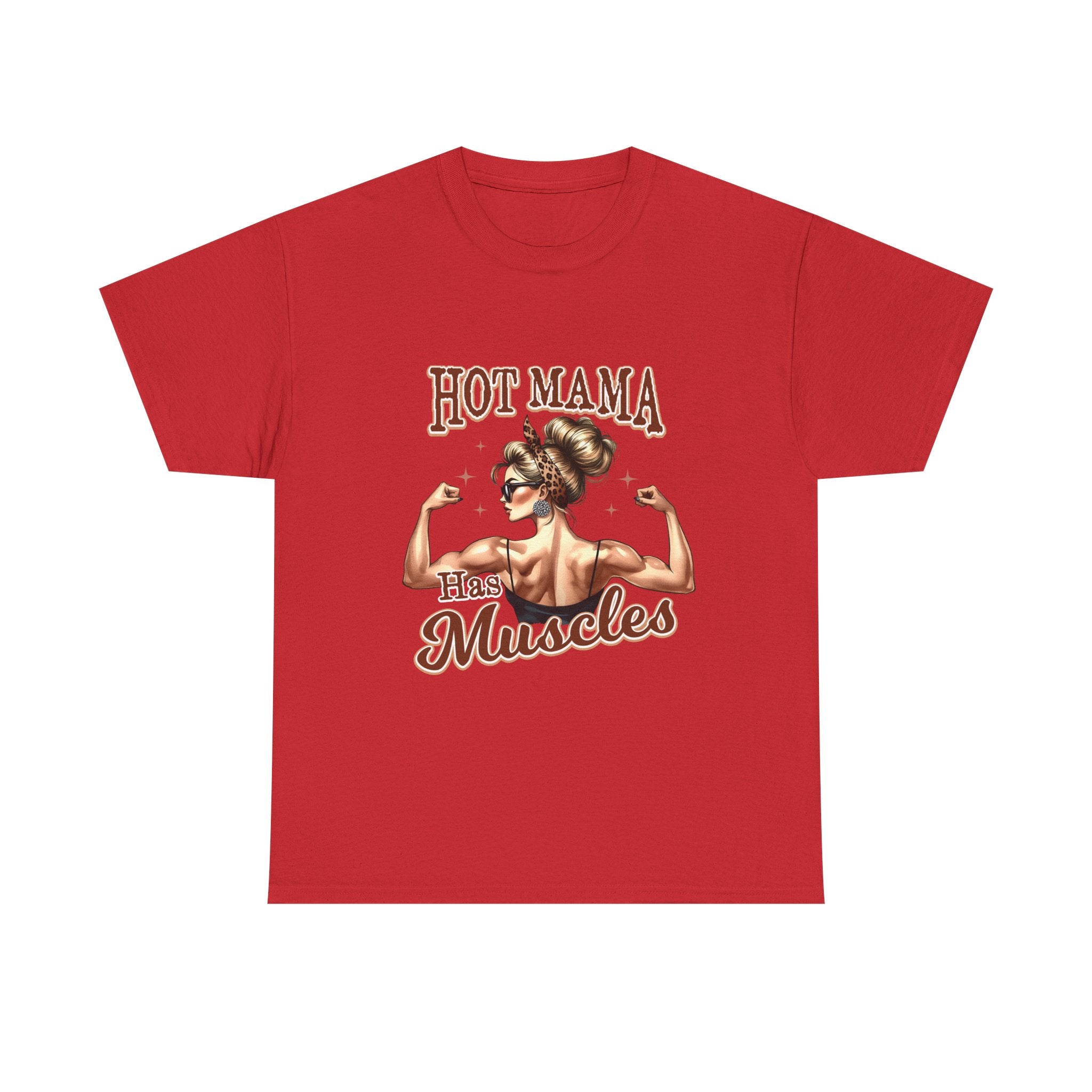 Muscle Mama Tee: Empowering Unisex Cotton Shirt, Gift for Moms, Fitness Lovers, Workout Apparel, Birthday, Mother's Day