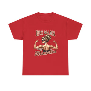 Muscle Mama Tee: Empowering Unisex Cotton Shirt, Gift for Moms, Fitness Lovers, Workout Apparel, Birthday, Mother's Day