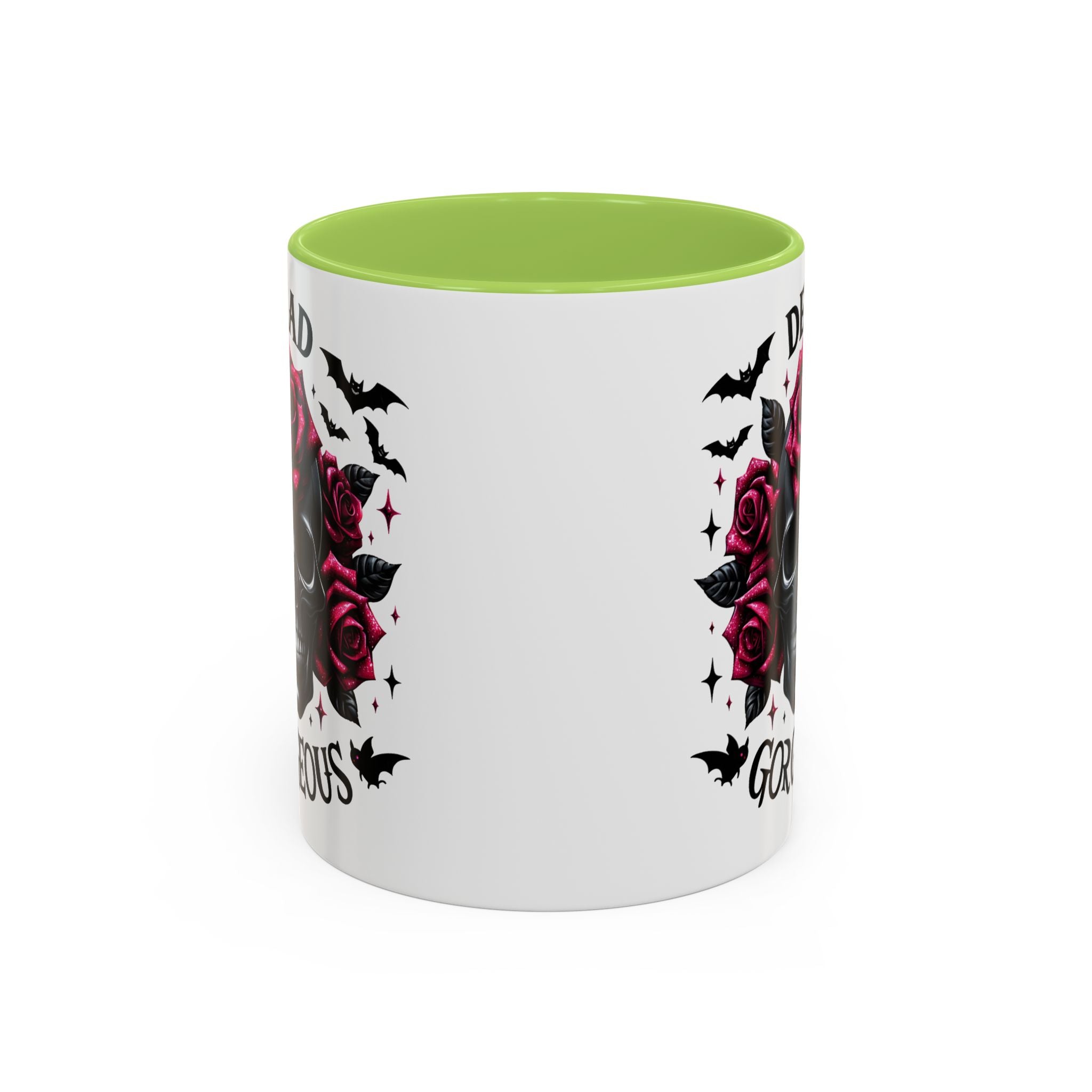 Gothic Skull Coffee Mug - Dead Gorgeous Design halloween horror art goth