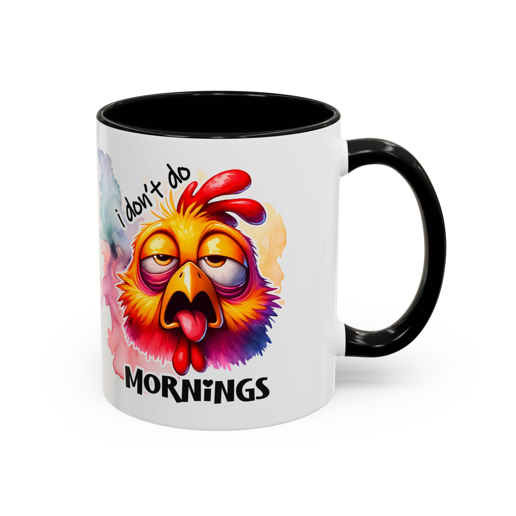 Funny Morning Coffee Mug, Humor Mug, Gift for Coffee Lovers, Sleepy Chicken Mug, Cute Drinkware, Holiday Present