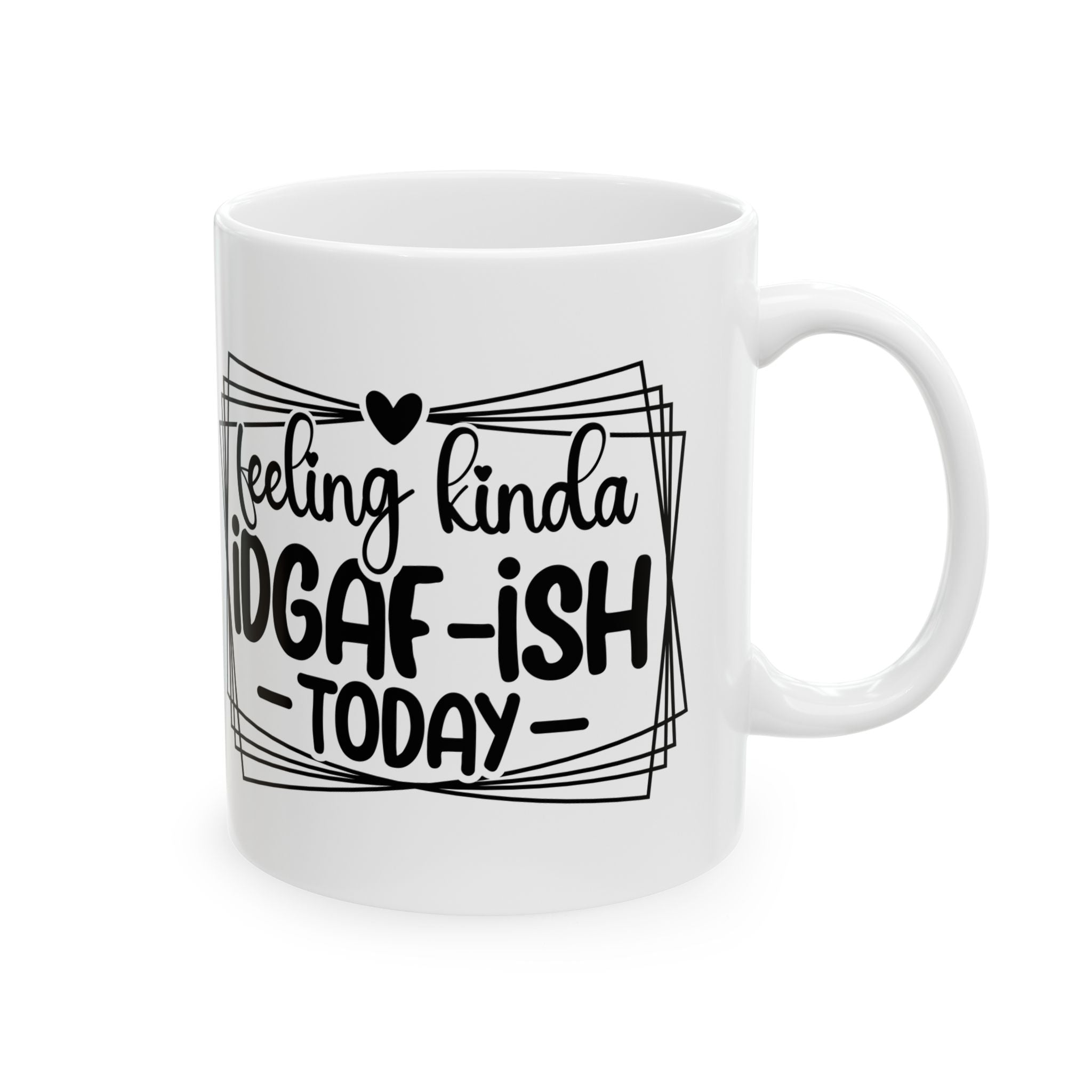 Feeling iDGAFF coffee Mug  attitude sarcasm Perfect Gift for Coffee Lovers,  Funny Mug for Work, Humorous