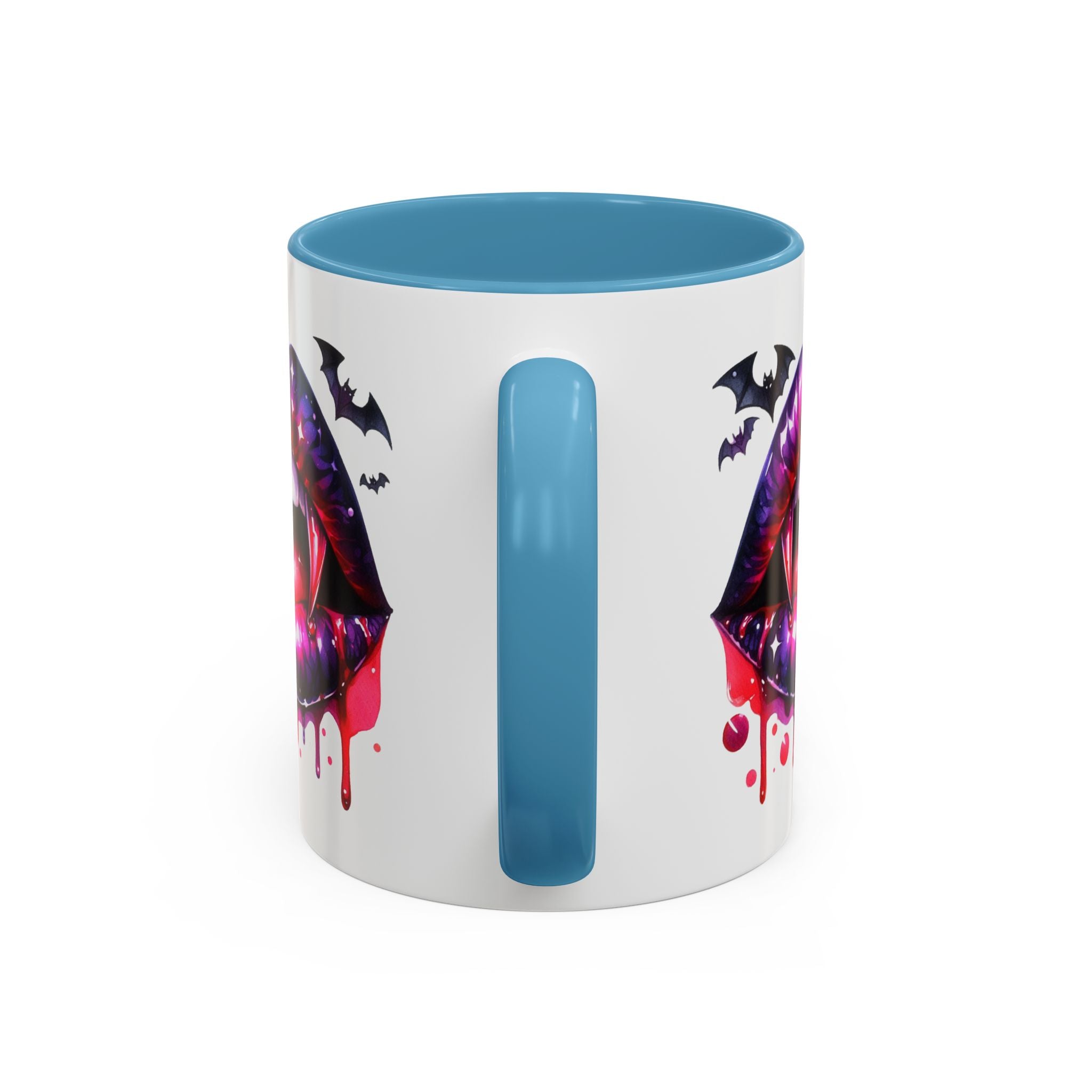 Gothic Vampire Coffee Mug, Halloween Mug, Dark Aesthetic, bats, Spooky Home Decor, Unique Coffee Cup