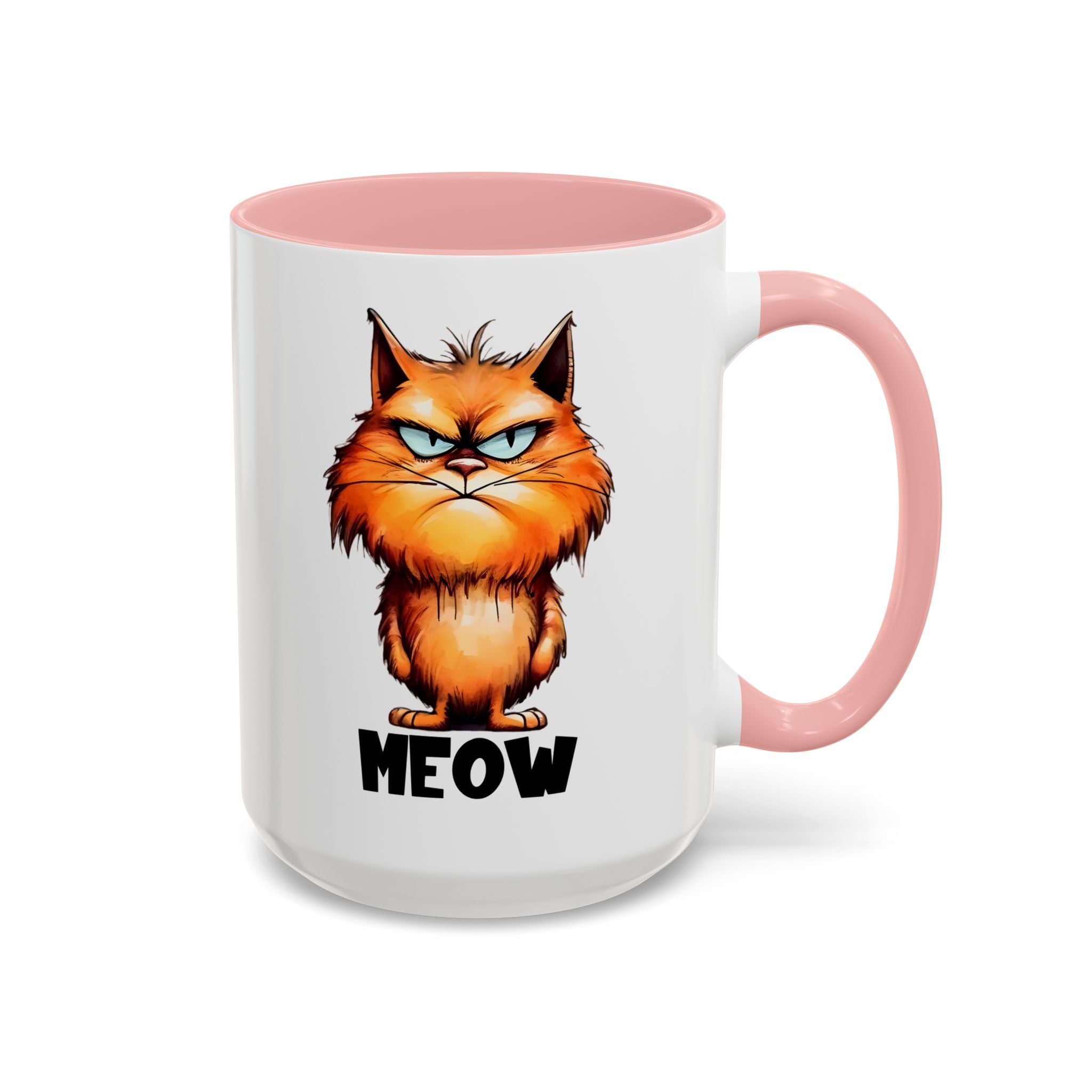 Funny grumpy  Cat Accent Coffee Mug - Perfect Gift for Cat Lovers, Meow Mug, Pet Owner Present, Caffeine Fix, Novelty Drinkware
