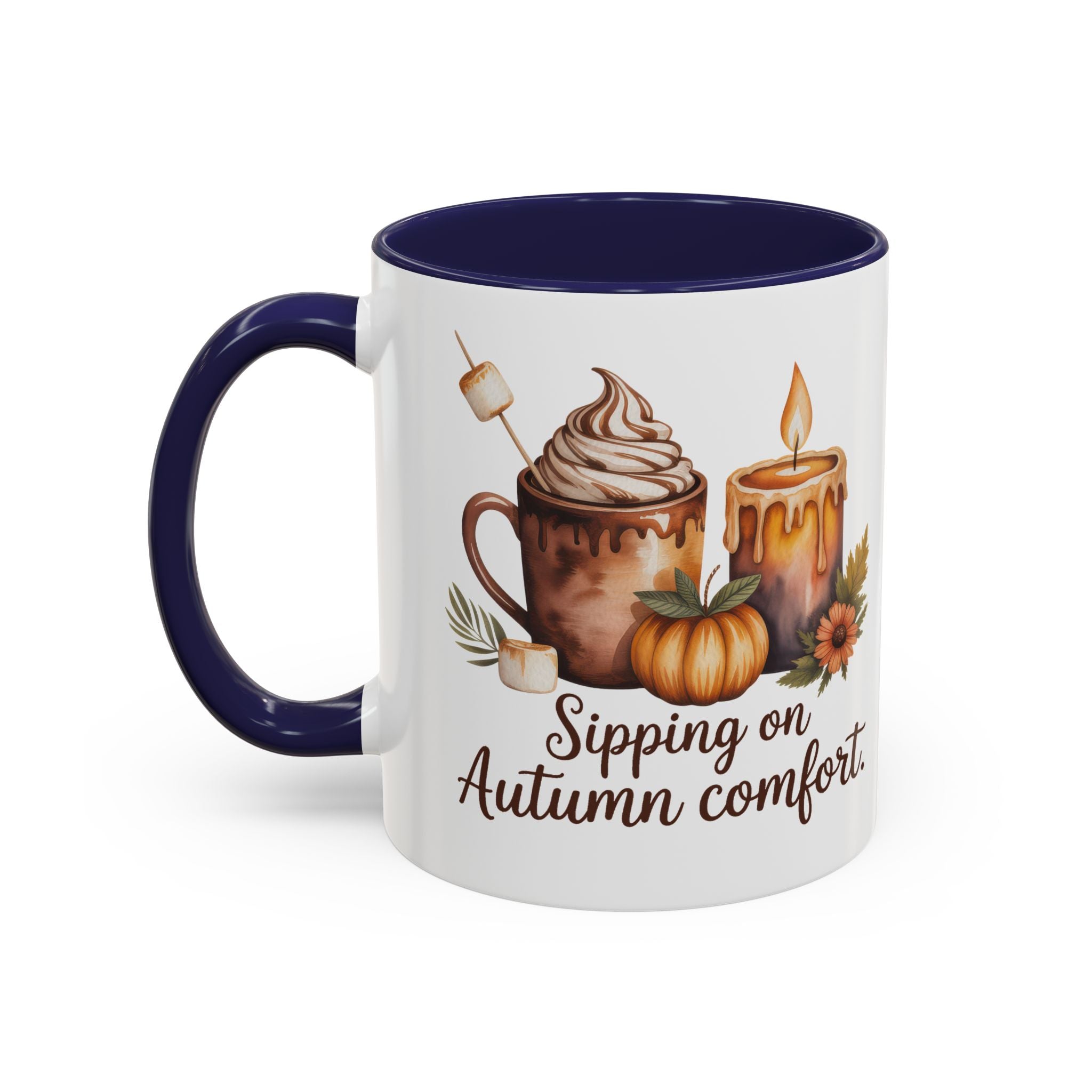 Autumn Comfort Coffee Mug - Sipping on Cozy Vibes nature lovers cup