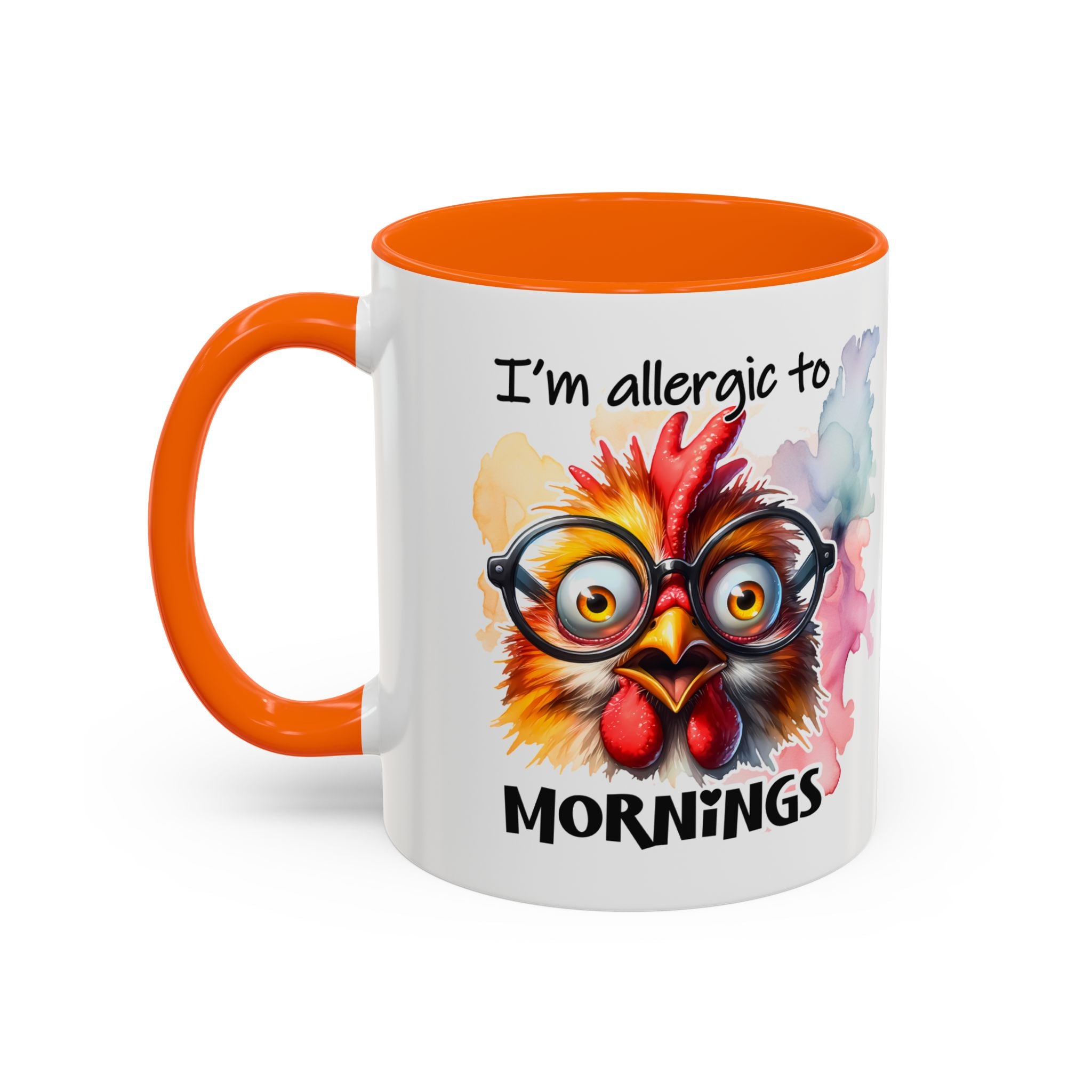 Funny Morning Coffee Mug, Gift for Coffee Lovers, Humorous Mug, Office Mug, Unique Cup for Mornings, Chicken Design