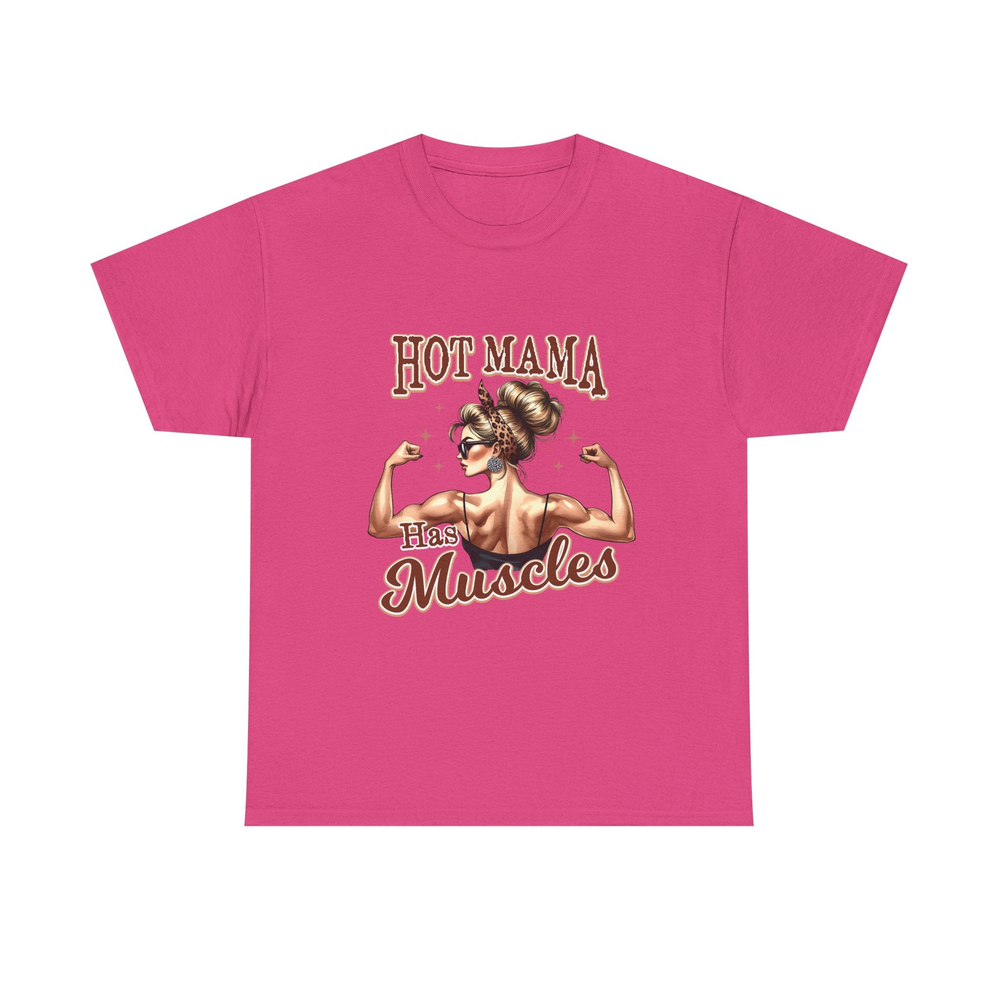 Muscle Mama Tee: Empowering Unisex Cotton Shirt, Gift for Moms, Fitness Lovers, Workout Apparel, Birthday, Mother's Day
